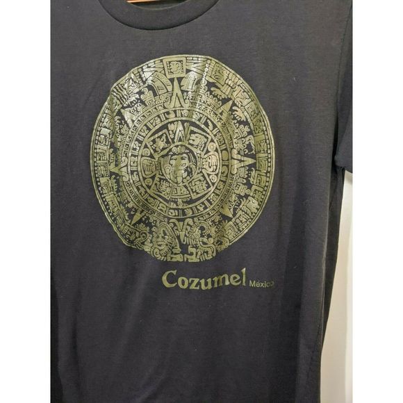 Cozumel Mexico Aztec Calendar Tee Sun Sport Medium - Picture 4 of 8